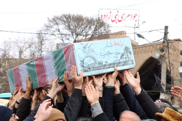 تشییع پیکر شهدای گمنام دفاع مقدس در اردبیل