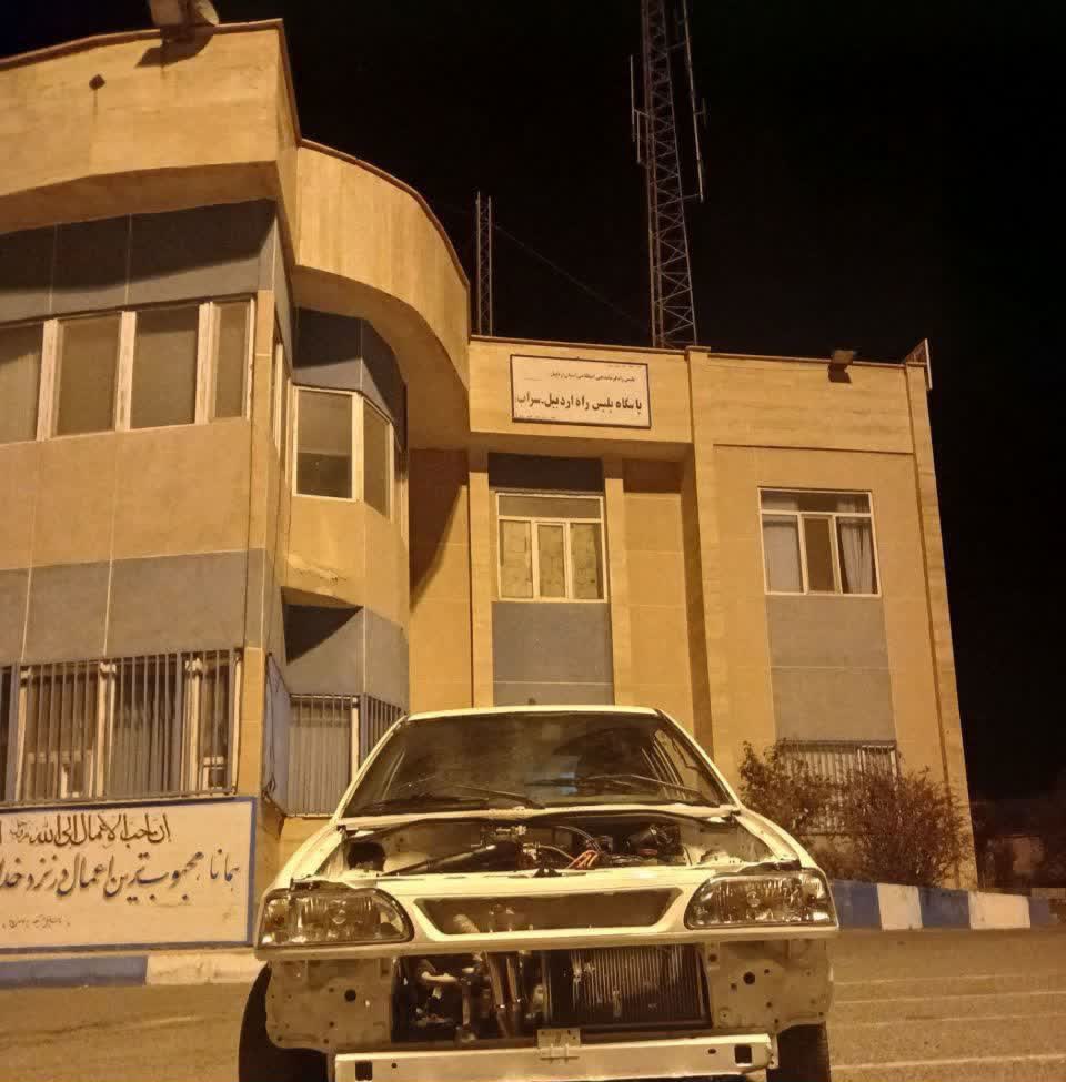 توقیف خودرو پراید بدون پلاک